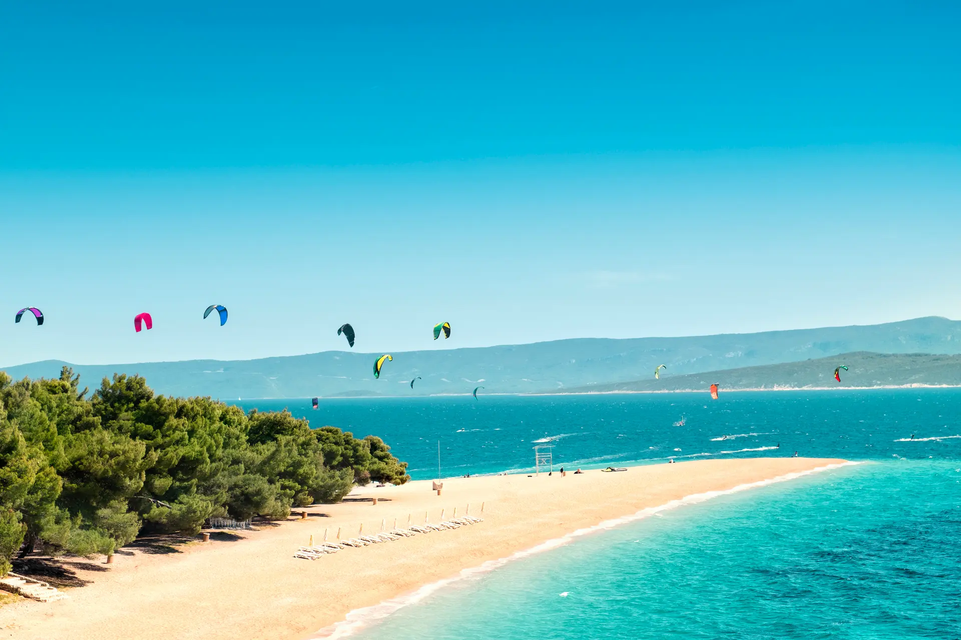 Bol beach on Brač island Croatia - luxury Adriatic destination for private tours and yacht charter
