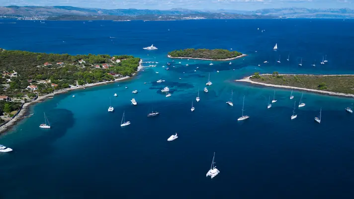 Drvenik Croatia Blue Lagoon Krknjasi - turquoise swimming paradise near Trogir