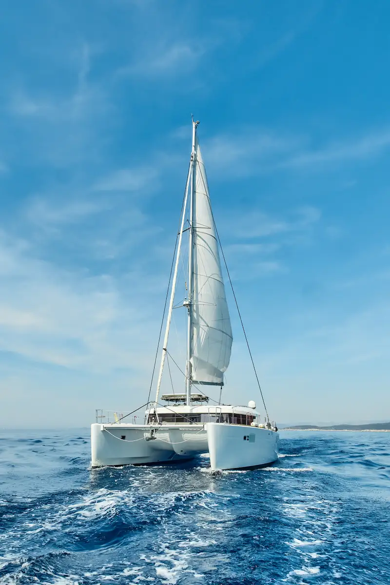 Luxury catamaran sailing Croatian Adriatic - spacious charter ideal for family and group island hopping adventures
