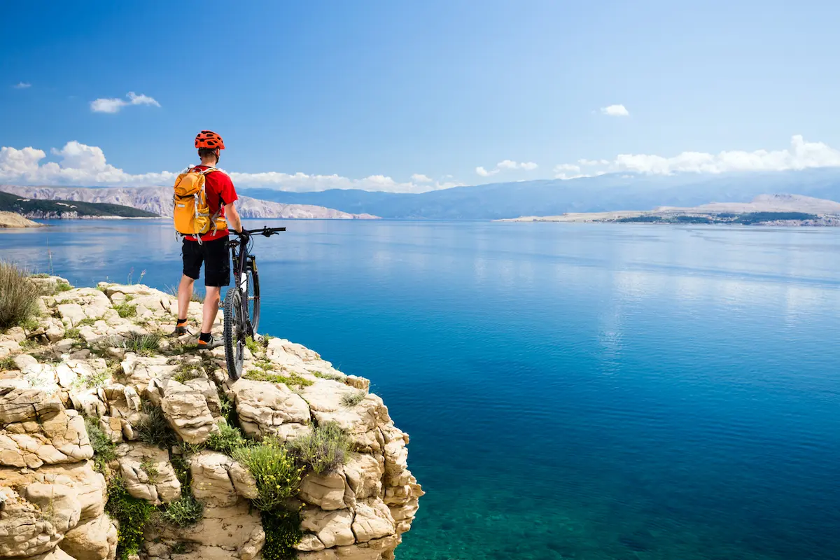 Parenzana cycling trail through Istria Croatia - scenic bike adventure tour along historic railway route