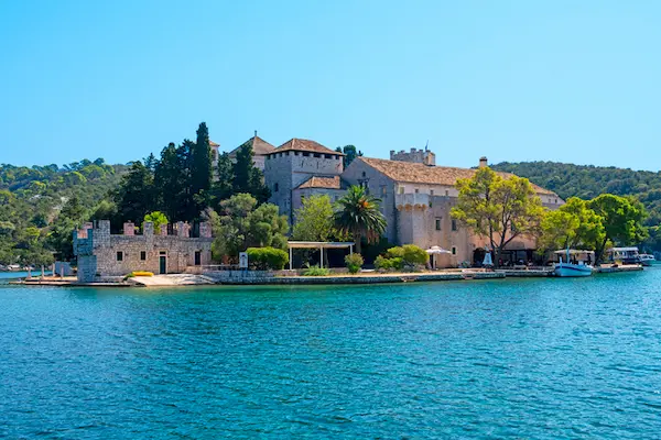 Mljet Island Croatia national park monastery - tranquil saltwater lakes and forested trails