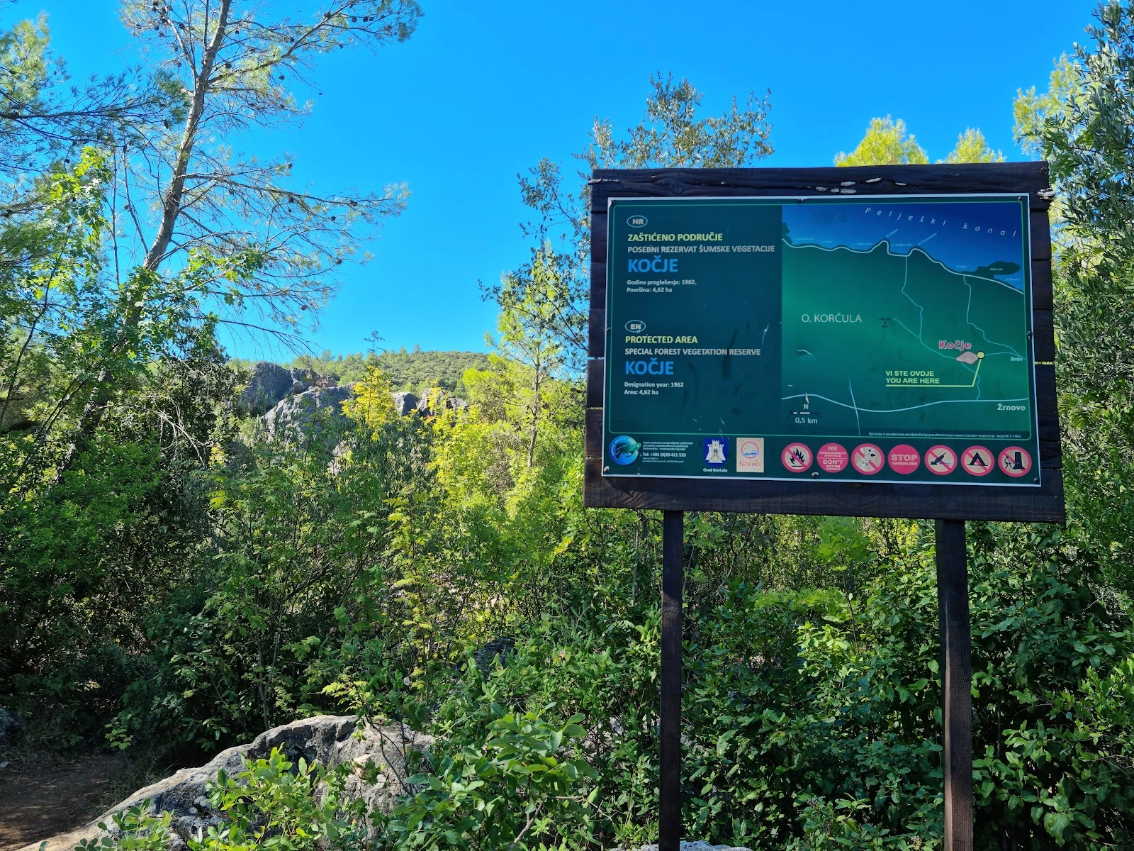Korčula Croatia - Kocje Forest mystical dolomite rock formations
