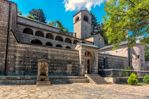 Cetinje Monastery historic royal capital Montenegro