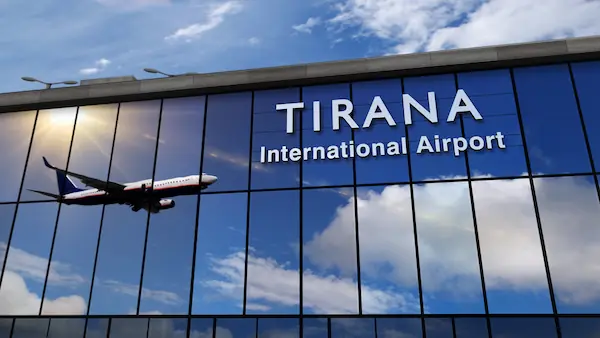 Tirana International Airport Albania departure terminal