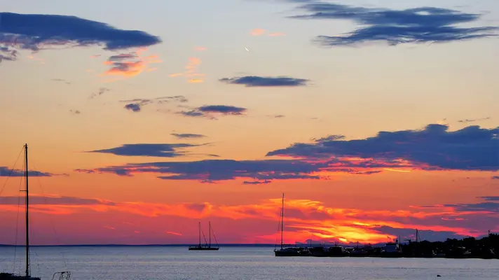 Sunset over Adriatic Sea