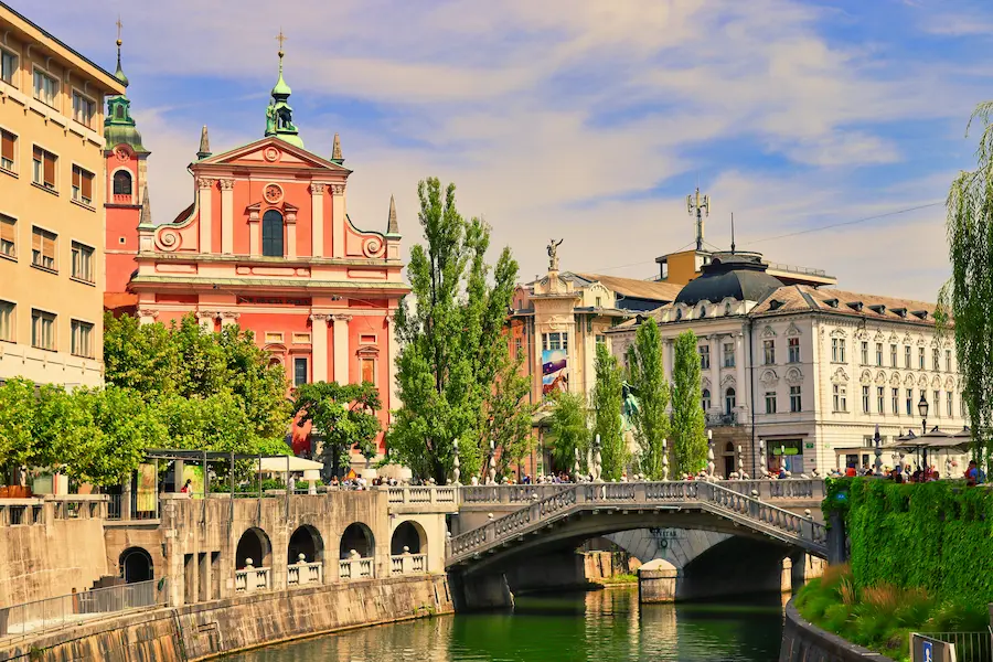 Ljubljana Slovenia - charming Alpine capital with castle and riverside cafes, luxury European destination
