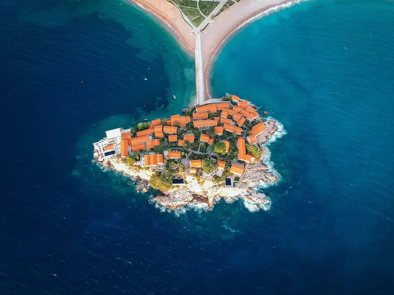 Sveti Stefan Montenegro - exclusive island resort in dramatic Adriatic fjords, luxury coastal retreat